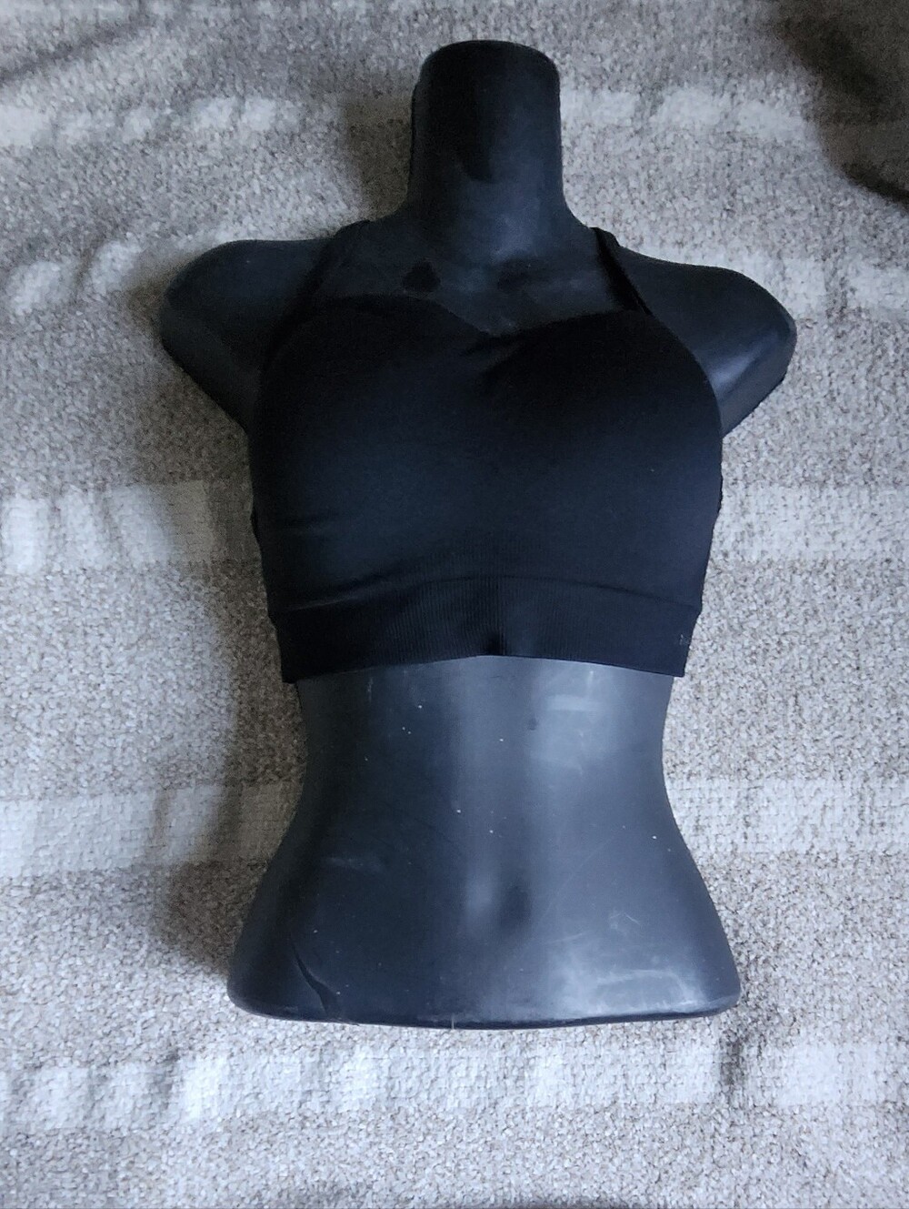 Victoria's Secret Black Seamless Halter Bralette